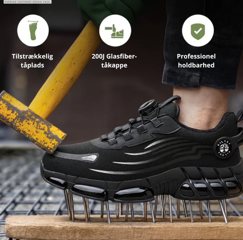 ArmorFlex S3 Air 2.0 – Ultralette sikkerhedssko med stålkappe & drejespænde