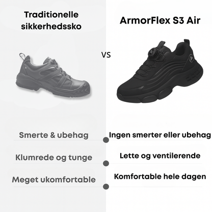 ArmorFlex S3 Air 2.0 – Ultralette sikkerhedssko med stålkappe & drejespænde