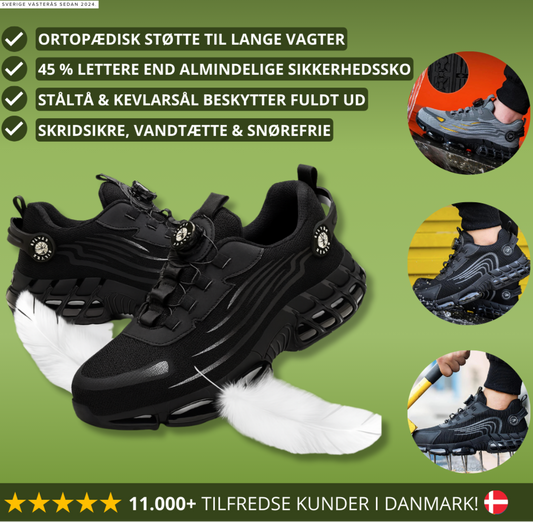 ArmorFlex S3 Air 2.0 – Ultralette sikkerhedssko med stålkappe & drejespænde
